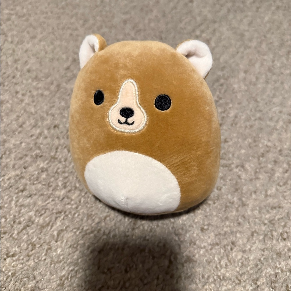 Squishmallows Tan and White Bear Plush